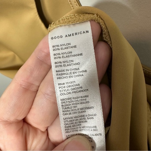 Good American Scuba Modern Tank Bodysuit in Pecan - Picture 5 of 6